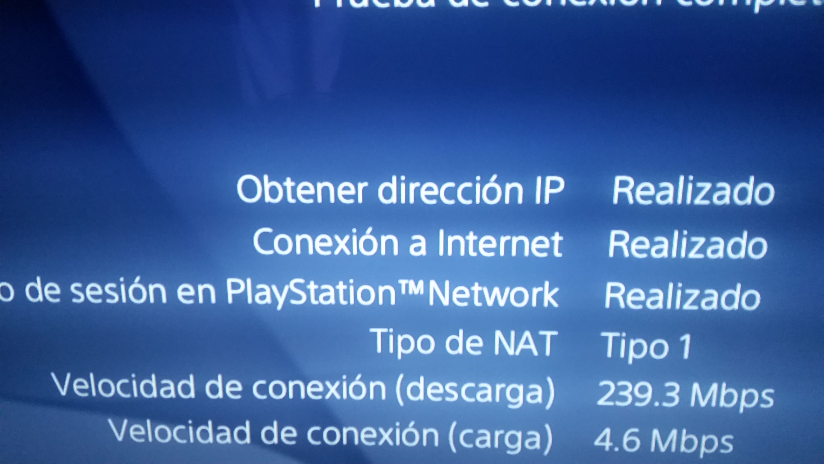 Velocidad de PS4 - Comunidad Movistar