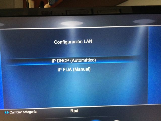 Primer paso configuración LAN
