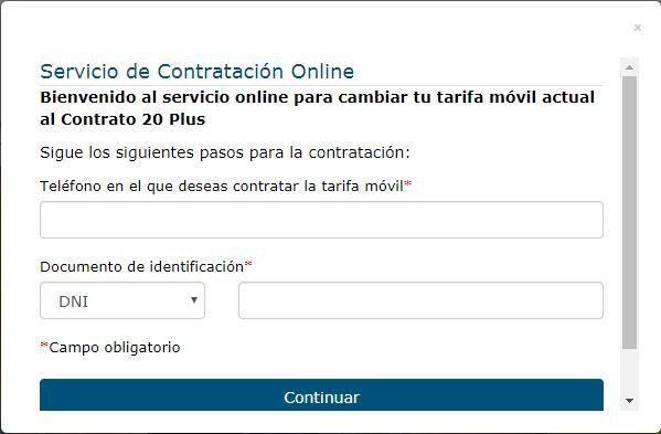 Servicio Contratacion Online