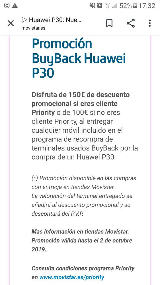 Promoción antes de la reclamación. Disponible hasta el 2 de octubre