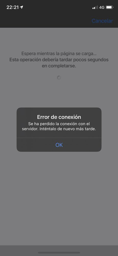 Nuevo error