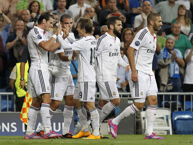 Bale, Pepe, Modric, Nacho y Benzema