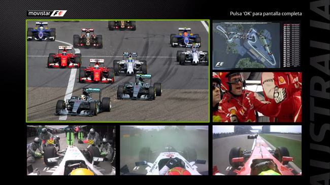 Disfruta la F1 en Movistar F1 con seis señales