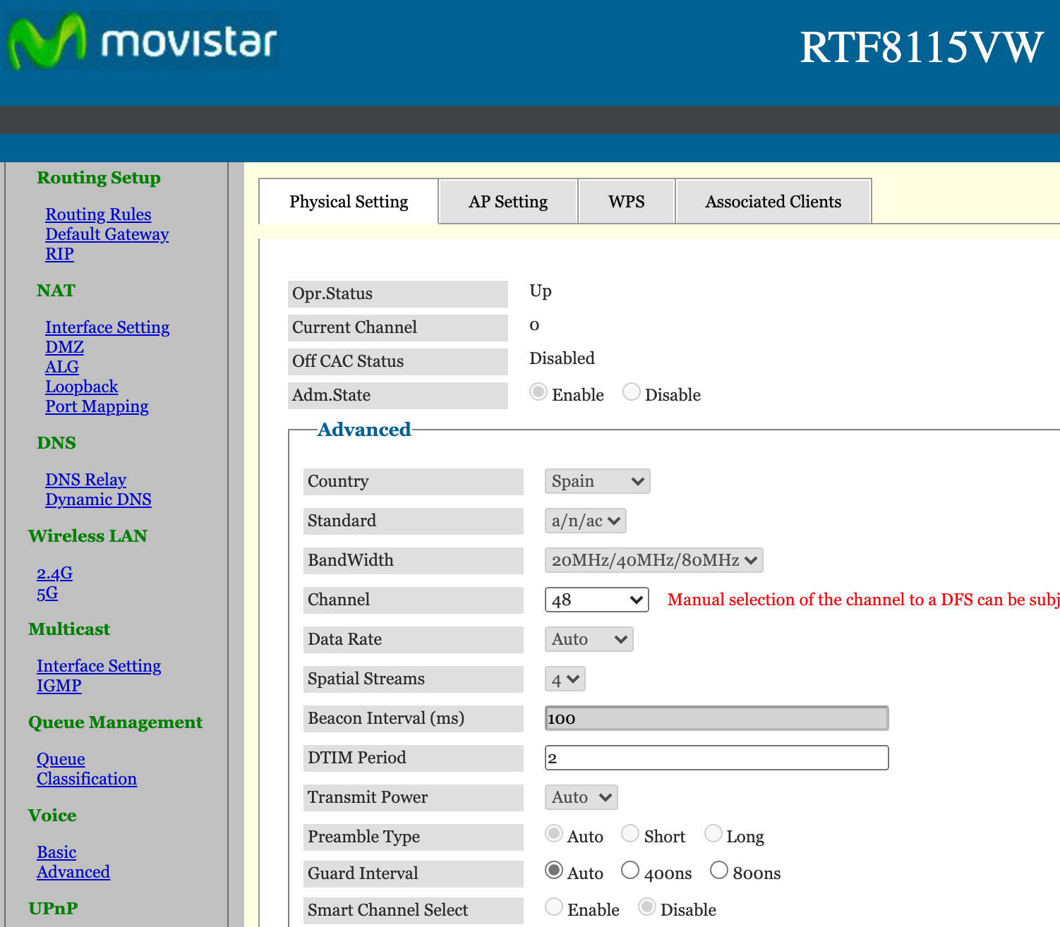 Desactivar Band Steering Router ASKEY RTF8115VW | Comunidad Movistar