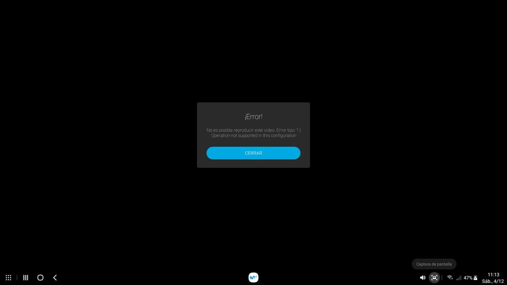 Este es el error que me aparece