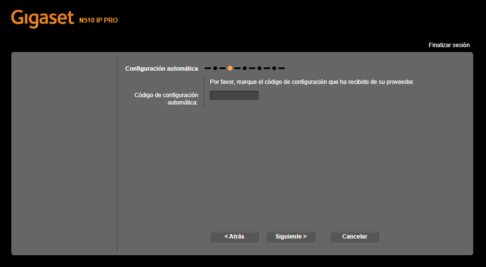 insertar codigo configuracion automatica