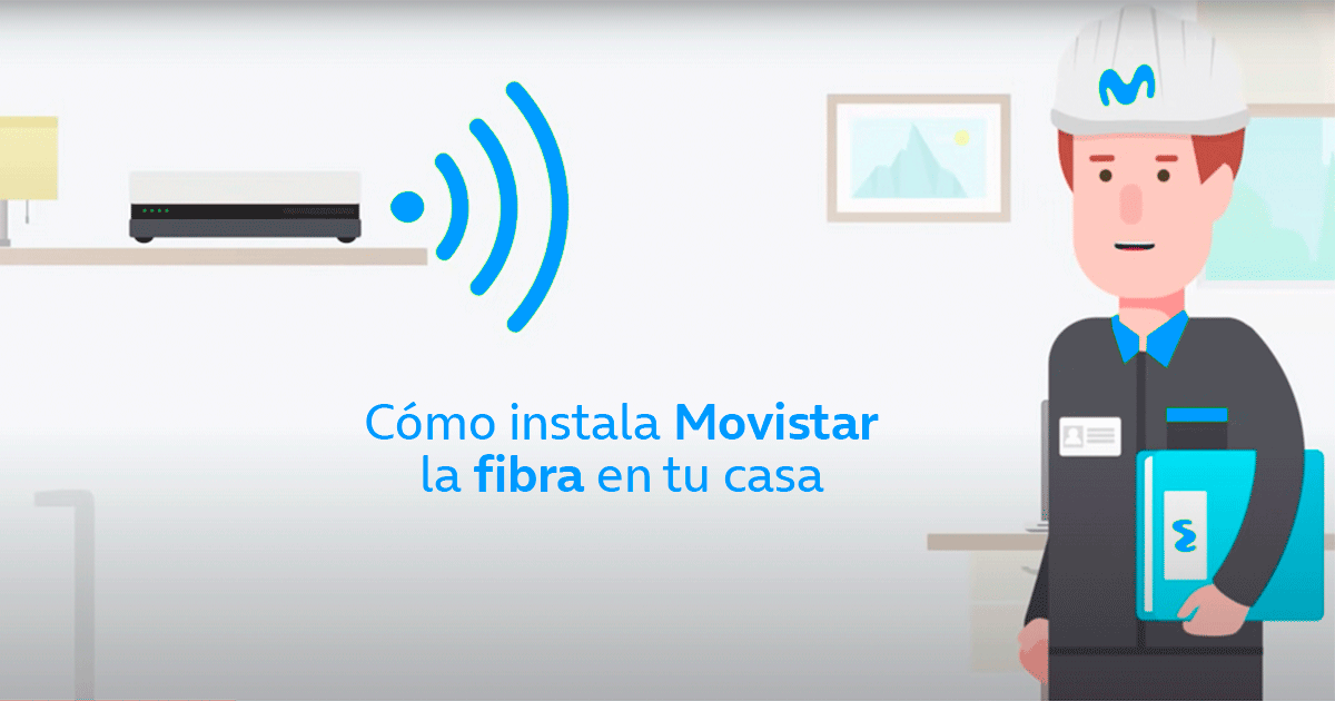 Cómo Movistar hace la instalación de fibra en tu casa - 4767365
