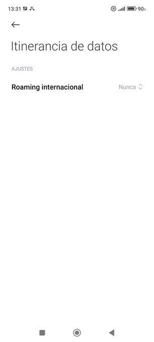 Roaming apagado