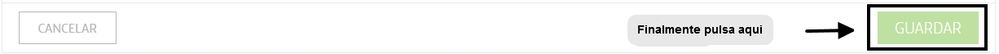 Finamente pulsa en "GUARDAR"