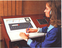 Operadora del servicio Mensafónico