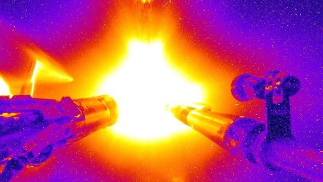 Una imagen del comienzo de los experimentos que ahora ha llegado a este punto (National Ignition Facility)