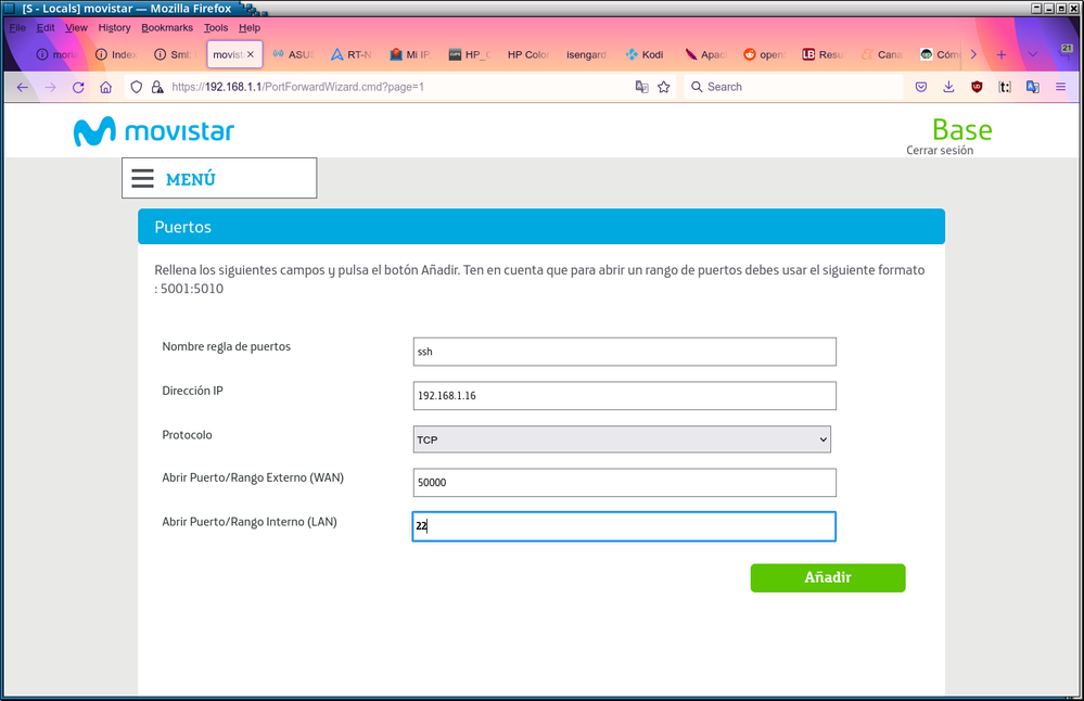 Configuracion simple exitosa