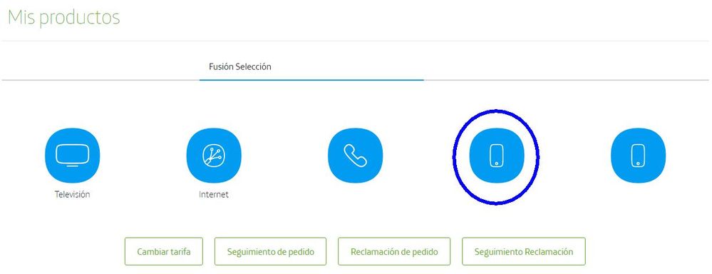 Seleccionar Línea Móvil