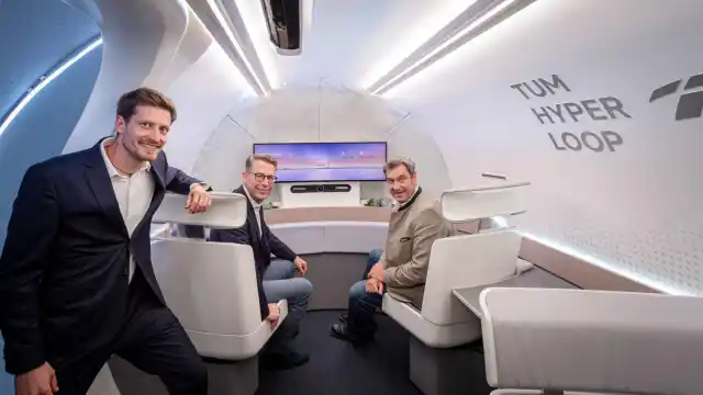 Interior de la cápsula de Hyperloop. Andreas Heddergott