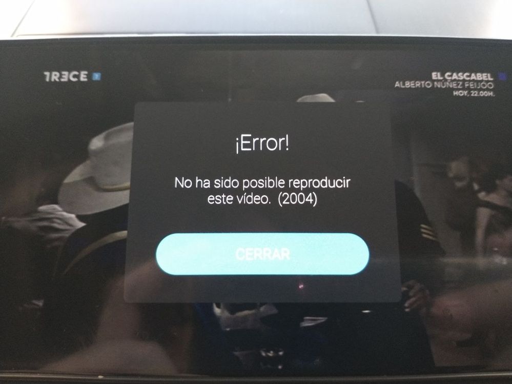 TRECE no carga en ningún dispositivo y da ese error