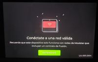 MOVISTAR HOME ERROR