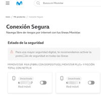 PAGINA MI MOVISTAR - CONEXION SEGURA