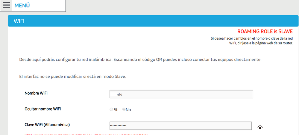 Amplificador como Punto de acceso red Wifi con un nombre de SSID distinto del Wifi Plus