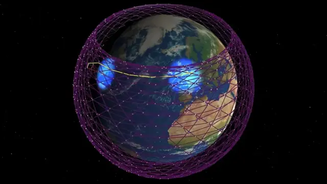 El proyecto Starlink pretende lanzar hasta 42.000 satélites a la órbita terrestre baja.  /  SpaceX