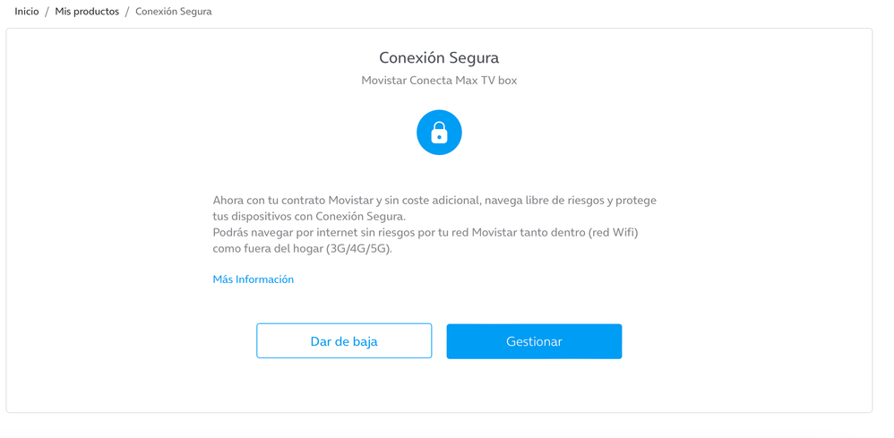 Si le doy a gestionar me lleva a la siguiente pantalla