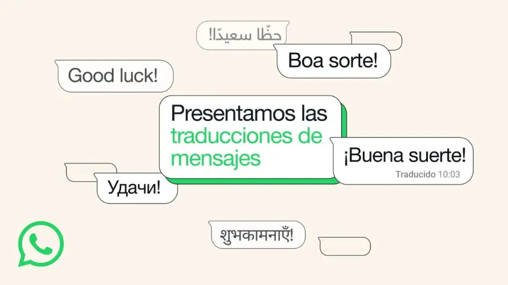 WhatsApp añade la traducción de mensajes a la app./ WhatsApp