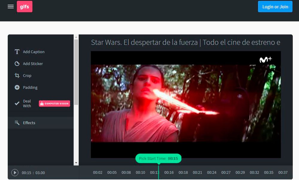 Crear un GIF de un vídeo de Youtube