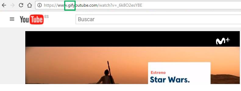 Crear un GIF de un vídeo de Youtube