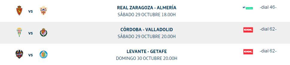 Jornada 10, Liga 123