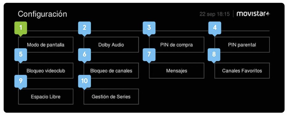 configuracion guia Movistar TV Movisfera