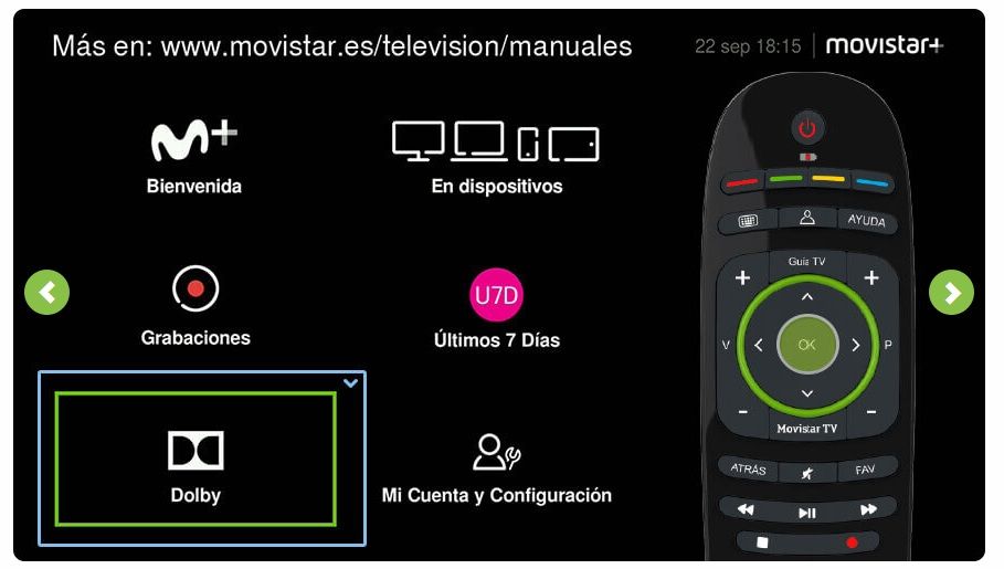 dolby guia Movistar TV Movisfera