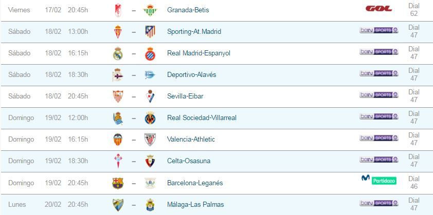 Liga Santander jornada 23.JPG