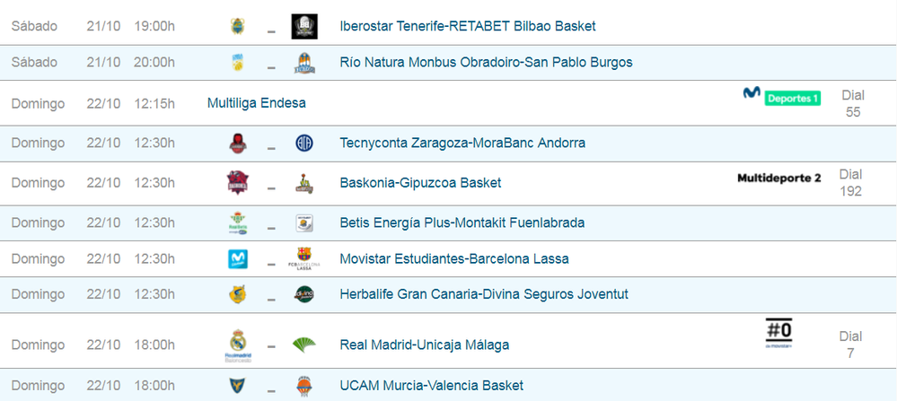 Horarios Liga Endesa. La ACB vuelve Movistar+ .png