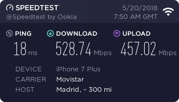 Test velocidad Fibra 600 MB iPhone 7 Plus 2018mayo20.PNG