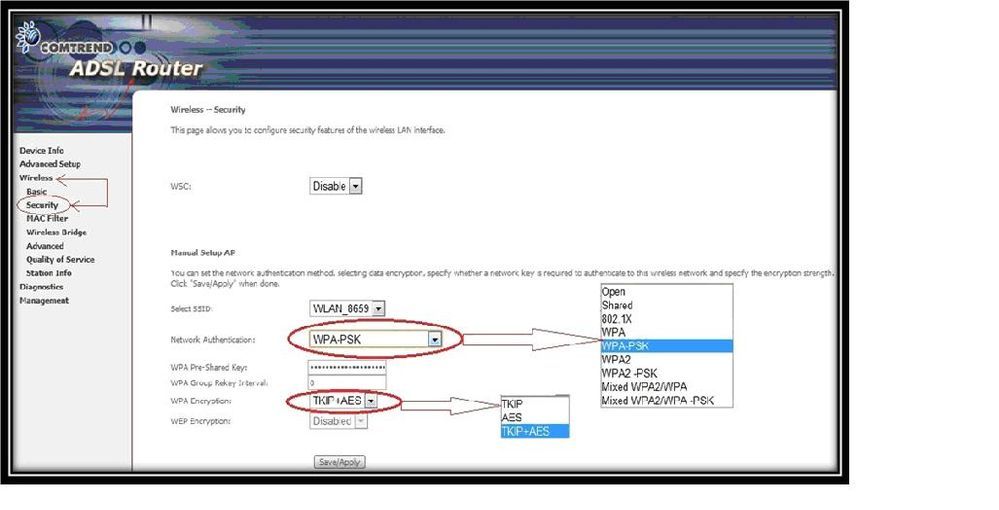 Cambio contraseña router en 192.168.1.1